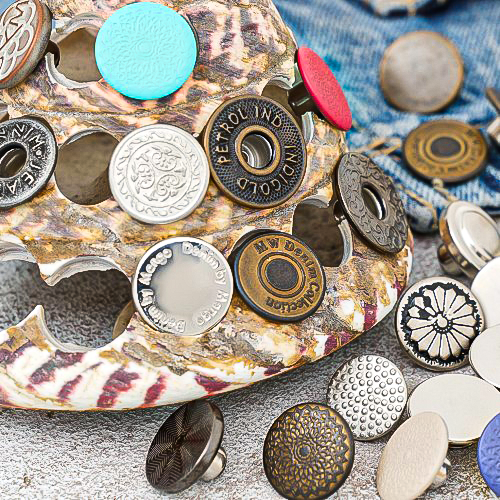 Bottoni per Jeans all'ingrosso — produttore Ata Buttons Turchia