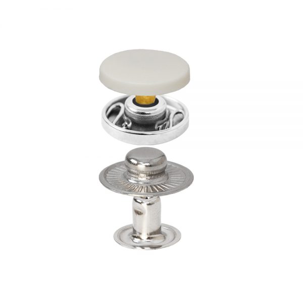 Bottone a Pressione a Molla Alpha con Cappuccio in Nylon Colorato — Bottoni a Pressione, dettaglio, Ata Buttons Turchia