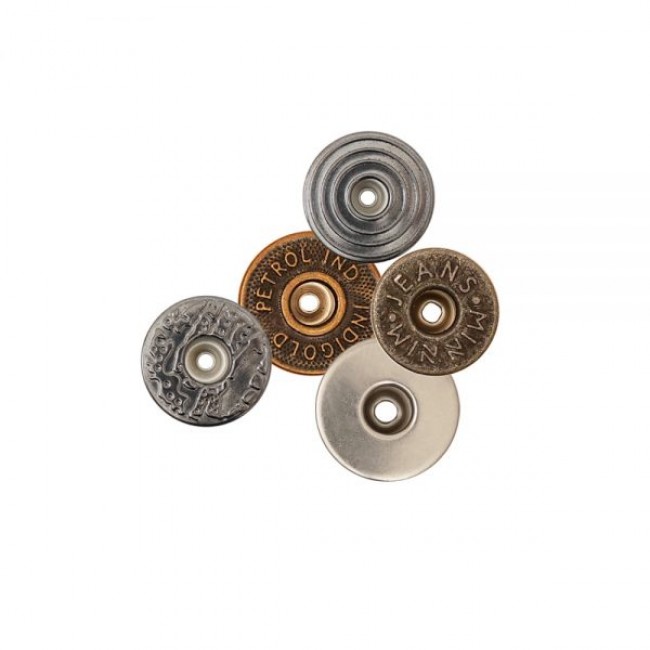 Bottone per Jeans con Cappuccio Cavo — Bottoni per Jeans, dettaglio, Ata Buttons Turchia