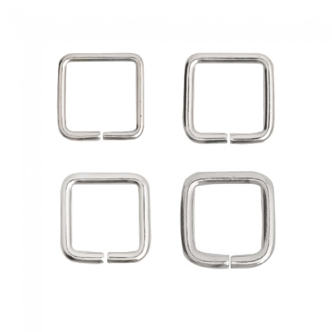 Fibbie Quadrate in Filo di Ferro — Fibbie in Filo Metallico, dettaglio, Ata Buttons Turchia