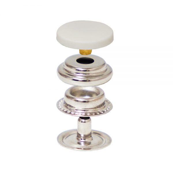 Bottone a Pressione con Cappuccio in Nylon Colorato — Bottoni a Pressione, dettaglio, Ata Buttons Turchia