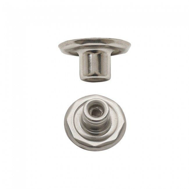 Rinforzo Forato Inox per Bottone da Jeans — Bottoni per Jeans, dettaglio, Ata Buttons Turchia