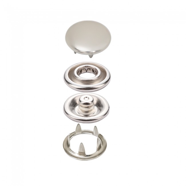 Bottone a Pressione a Griffe Inox con Cappuccio — Bottoni a Pressione, dettaglio, Ata Buttons Turchia