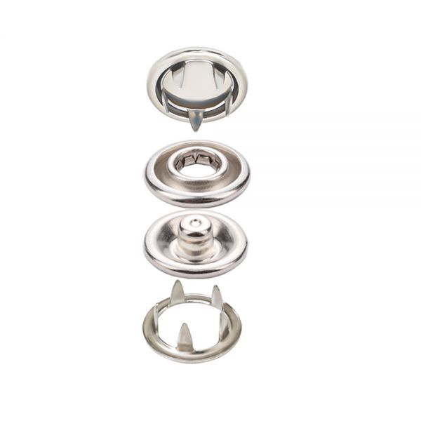 Bottone a Pressione a Griffe Inox con Cappuccio — bottoni a pressione all'ingrosso, fabbrica Ata Buttons Turchia