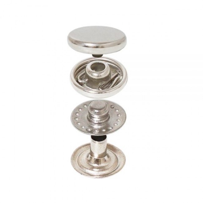 Mini Bottone a Pressione a Molla VT2 con Cappuccio Moneta — Bottoni a Pressione, dettaglio, Ata Buttons Turchia