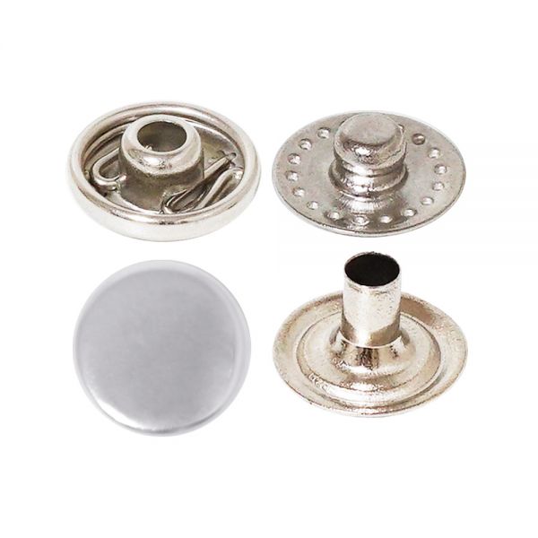 Mini Bottone a Pressione a Molla VT2 con Cappuccio Moneta — bottoni a pressione all'ingrosso, fabbrica Ata Buttons Turchia