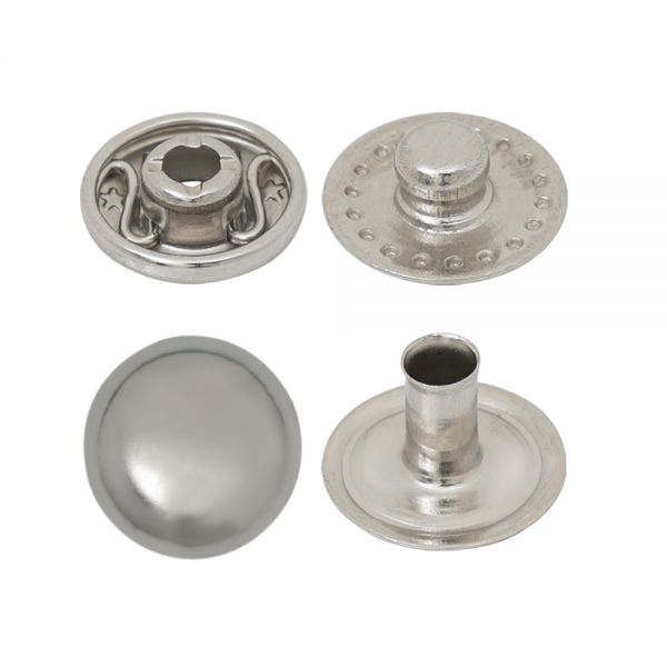 Mini Bottone a Pressione a Molla VT2 con Cappuccio Bombato — bottoni a pressione all'ingrosso, fabbrica Ata Buttons Turchia