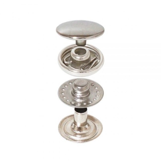 Mini Bottone a Pressione a Molla VT2 con Cappuccio Normale — Bottoni a Pressione, dettaglio, Ata Buttons Turchia