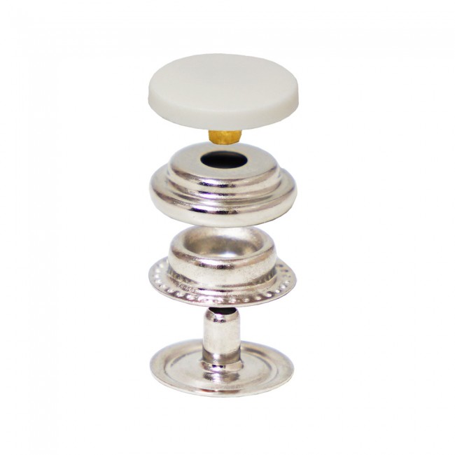 Bottone a Pressione VT2 con Cappuccio in Nylon — Bottoni a Pressione, dettaglio, Ata Buttons Turchia