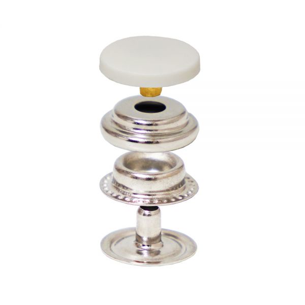 Bottone a Pressione VT2 con Cappuccio in Nylon Colorato — Bottoni a Pressione, dettaglio, Ata Buttons Turchia