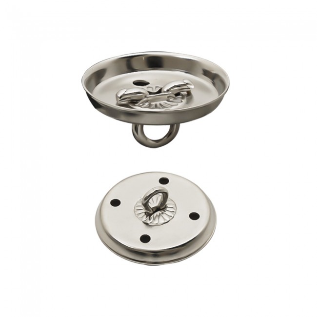 Bottone con Asola in Filo Metallico — Bottoni e Rinforzi Metallici, dettaglio, Ata Buttons Turchia